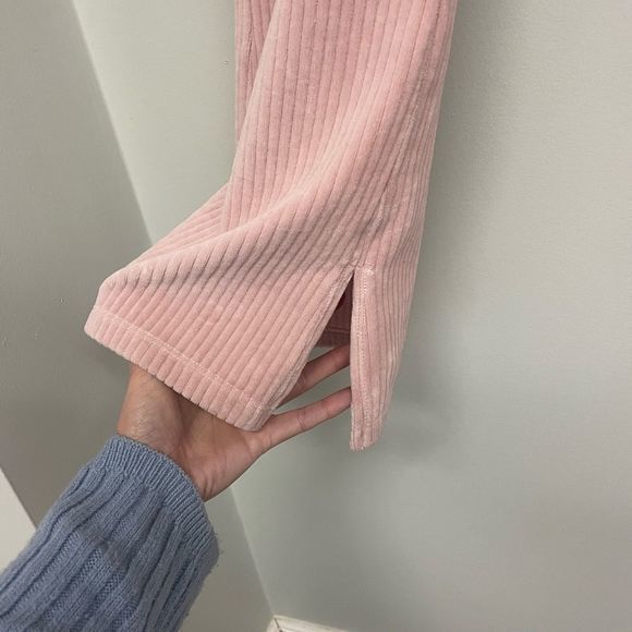 Sunday Best Otis Flared Velour‎ Pink Pant - Picture 3 of 10